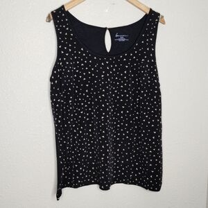 Lane Bryant Black Gold Triangle Print Tank Top Plus Size 18 / 20